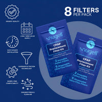 Snugell CPAP Filter Kit, 8-Pack (2 Reusable + 6 Disposable) - Compatible with Philips Dreamstation 2 Respironics Devices