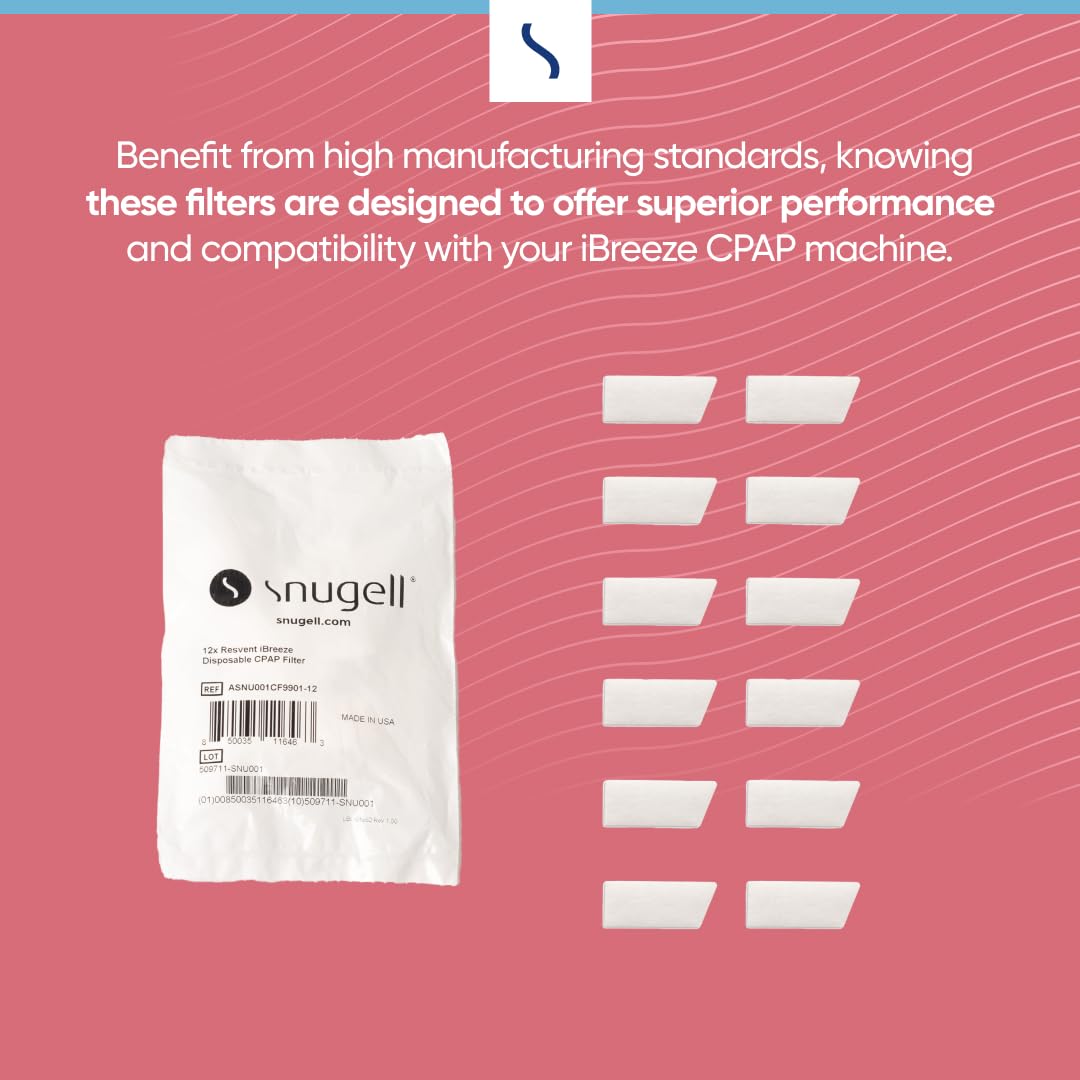 Snugell Resvent IBreeze CPAP Filters 6-Pack Made In Benin