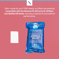 Disposable Replacement CPAP Filters for Resmed Airsense 10 & Aircurve 10-S9  - Available in 6-Pack and 52-Pack