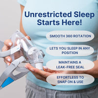 Snugell Replacement Elbow Connector for AirFit F20 and F30 CPAP Masks – 2 Pack – Compatible with ResMed Full Face CPAP Masks