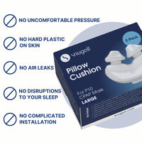 Snugell CPAP Replacement for ResMed AirFit P10 – 2-Pack – Designed for Nasal Cushion CPAP Mask – Soft, Secure Seal to Reduce Pressure Points and Minimize Leaks