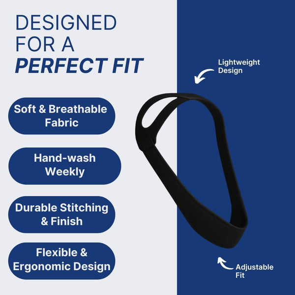 Chin Strap for CPAP Users (Halo Style) - Adjustable Strap