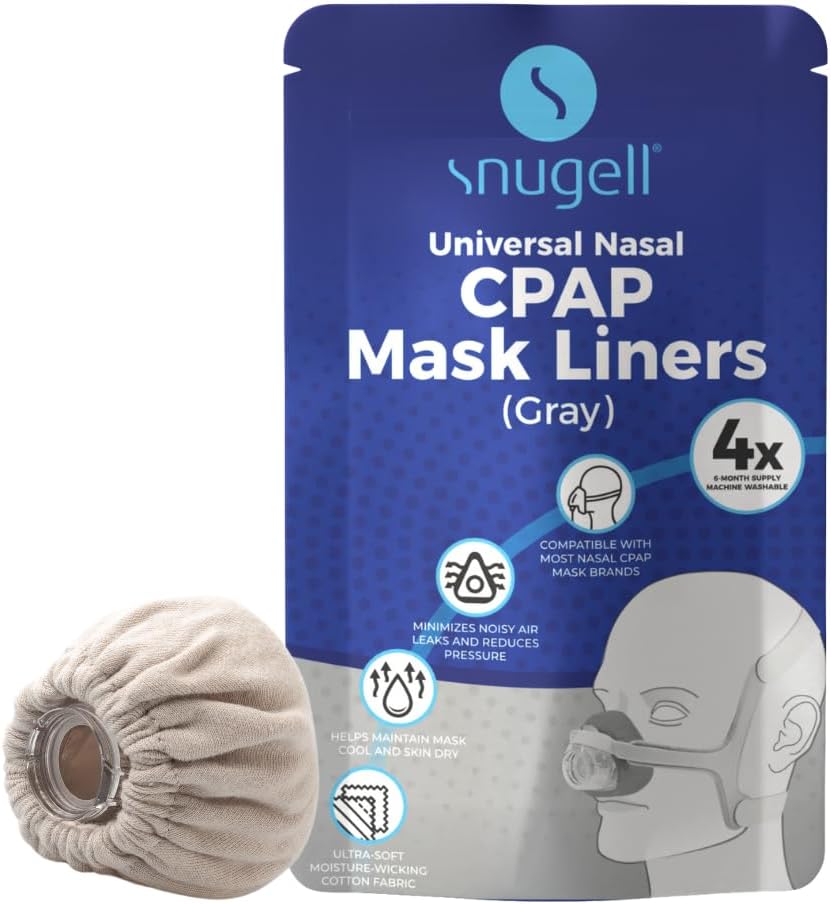 Universal Nasal CPAP Mask Liners - Available in White and Gray