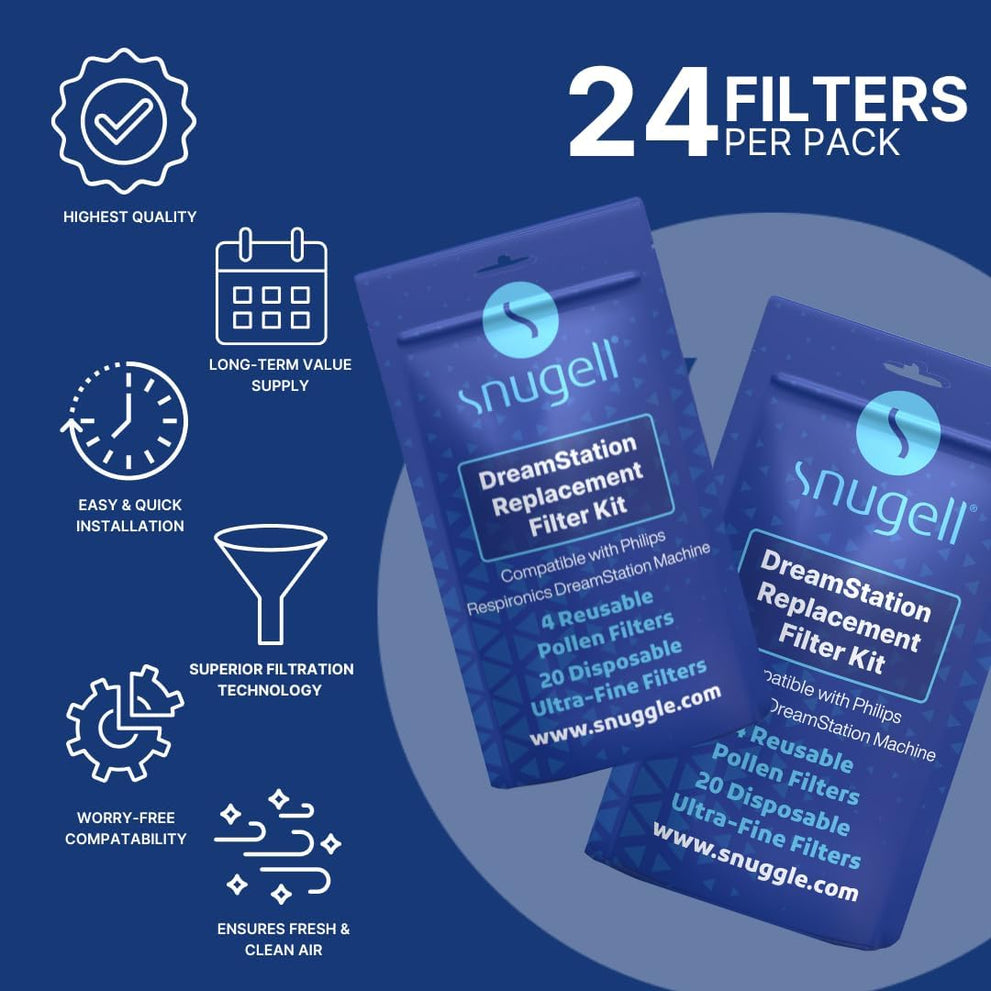 Philips Dreamstation Filters - 4 Reusable + 20 Disposable