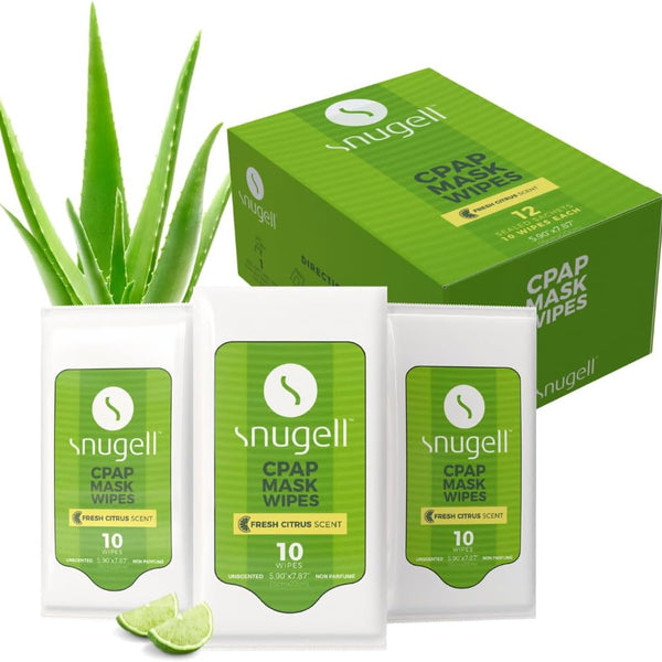 Citrus Scent CPAP Travel Pack Mask Wipes by Snugell – snugell.com