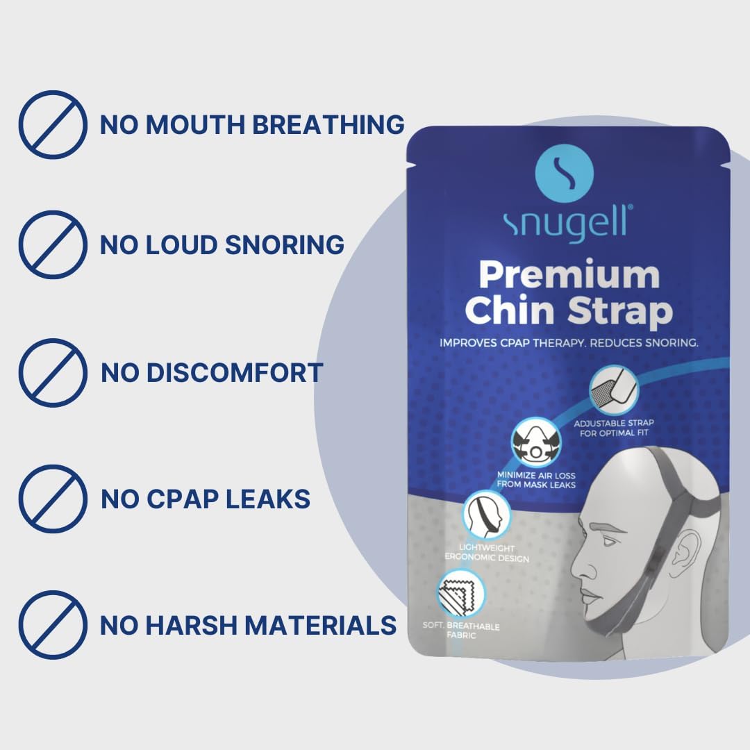 Premium Chin Strap for CPAP Users - Adjustable Strap