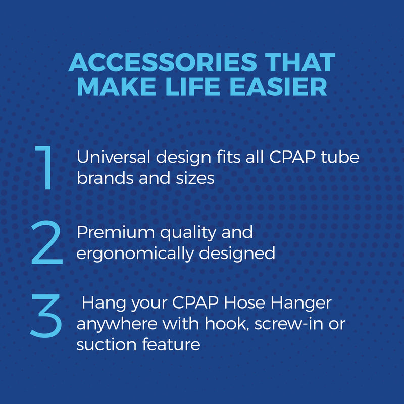 CPAP Hose Hanger - Universal Fit for All CPAP Tubing