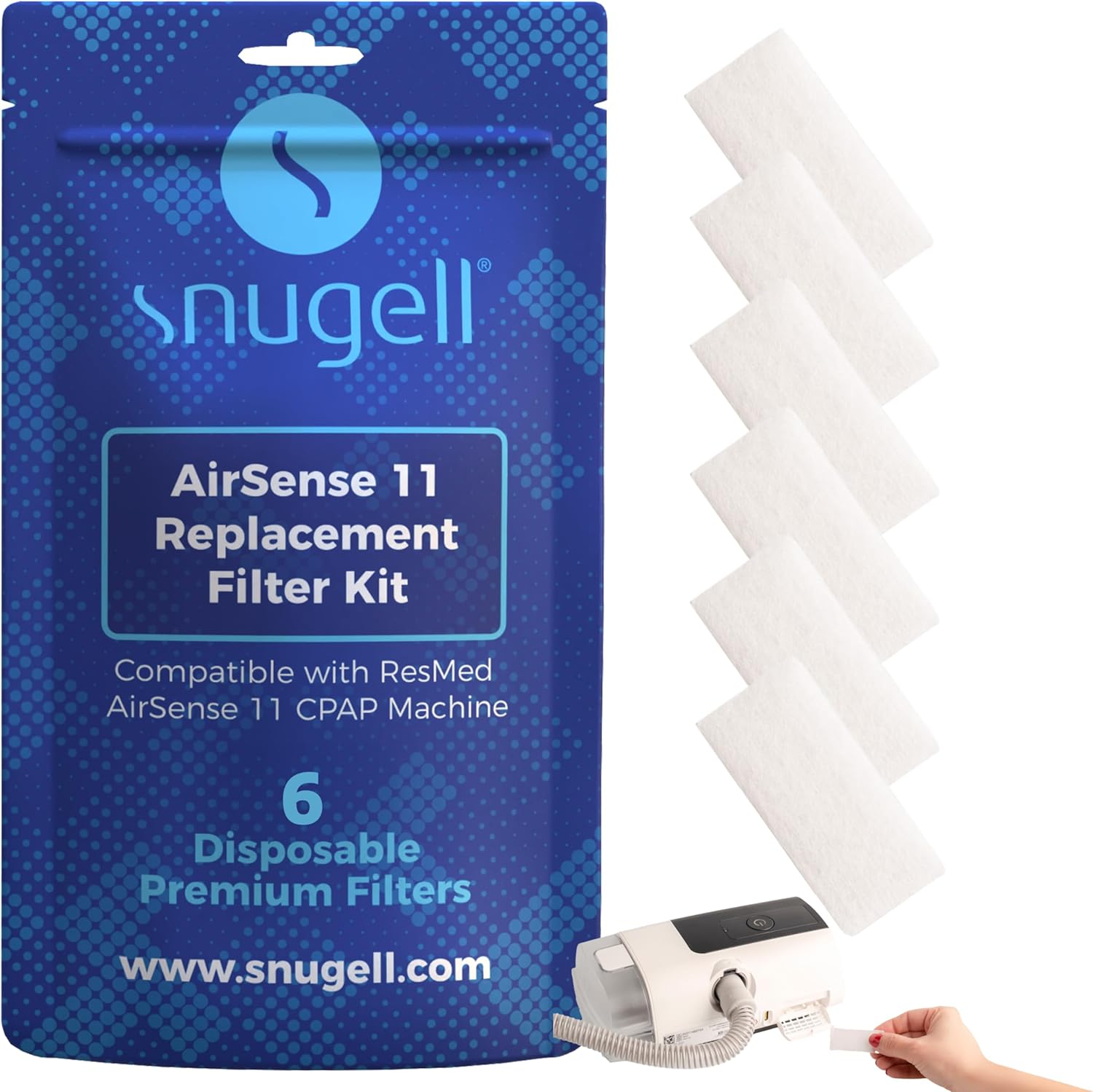 Disposable Replacement CPAP Filters for Resmed Airsense 11 - Available in 4 Package Quantity