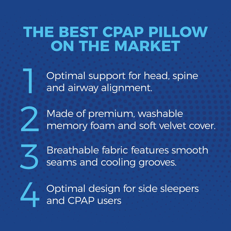 CPAP Ergonomic Pillow - Memory Foam CPAP Pillow