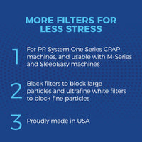 Replacement System One CPAP Filters (4 Reusable + 26 Disposable)