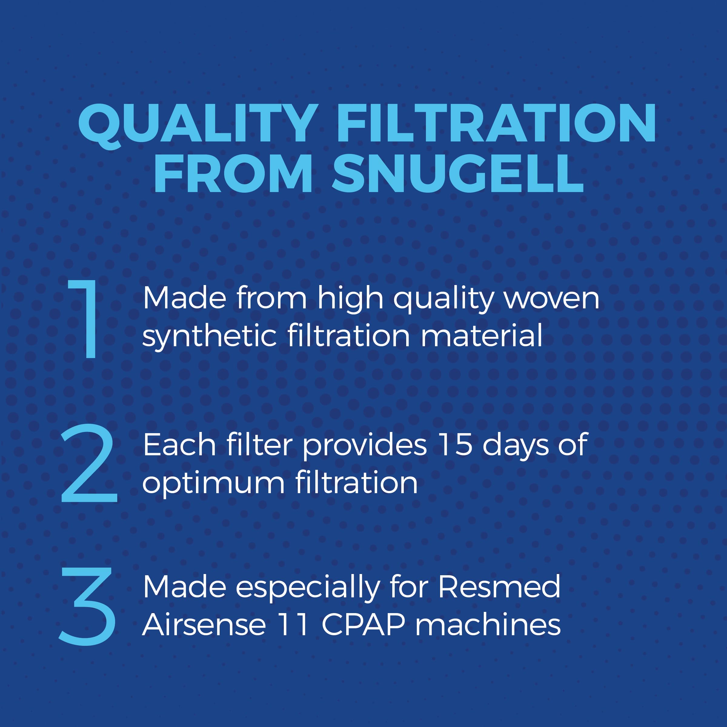 Disposable Replacement CPAP Filters for Resmed Airsense 11 - Available in 4 Package Quantity