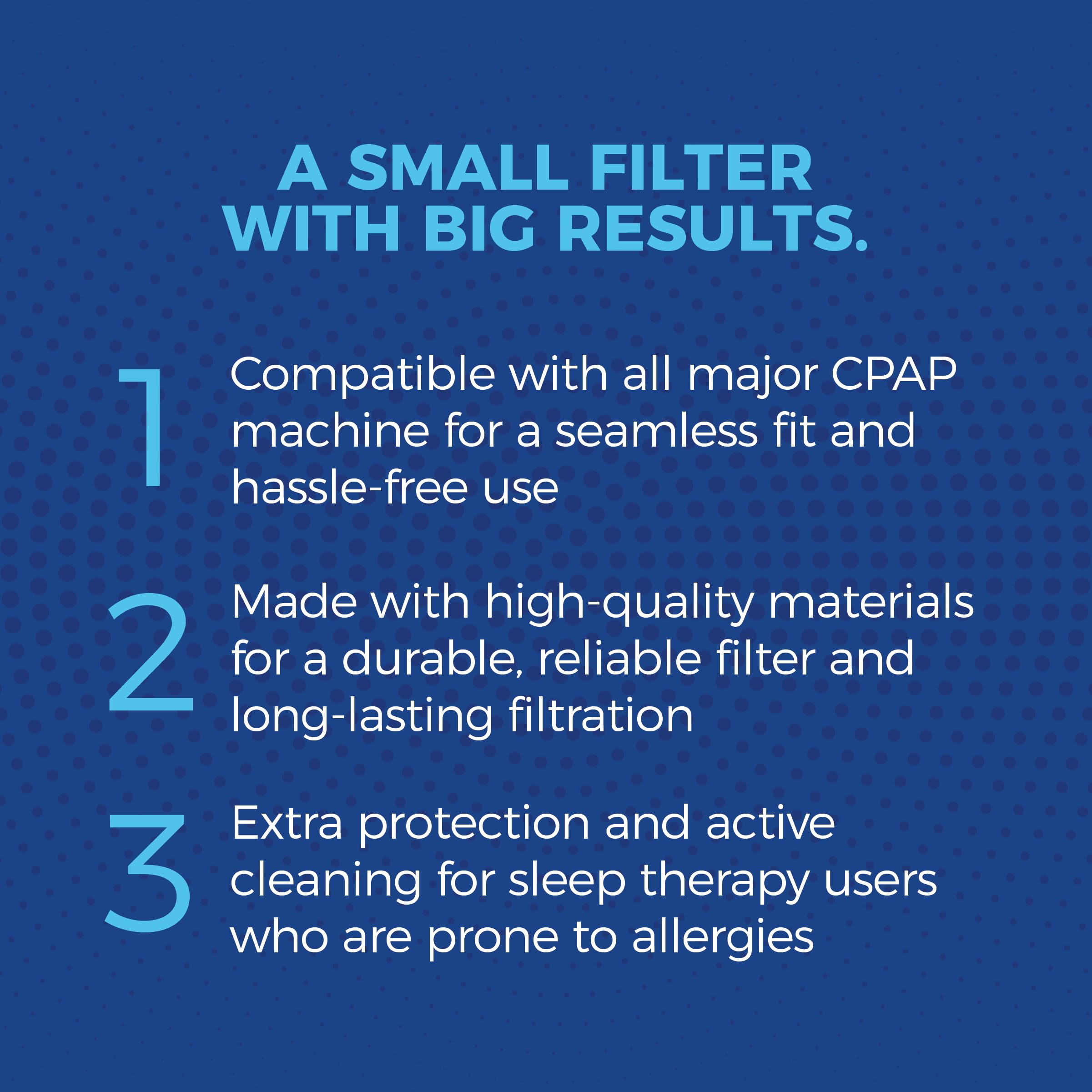 Universal CPAP In-Line Filter (10 Pack) - Compatible with All Major CPAP/BiPAP Machine