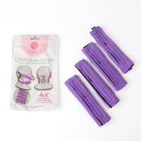 CPAP Strap Covers 4 Pack - Universal Fit for All CPAP Masks (Purple)