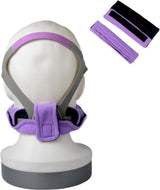 CPAP Neck Pad and Headgear Strap Covers - Fits All Major Headgear Brands (Purple)