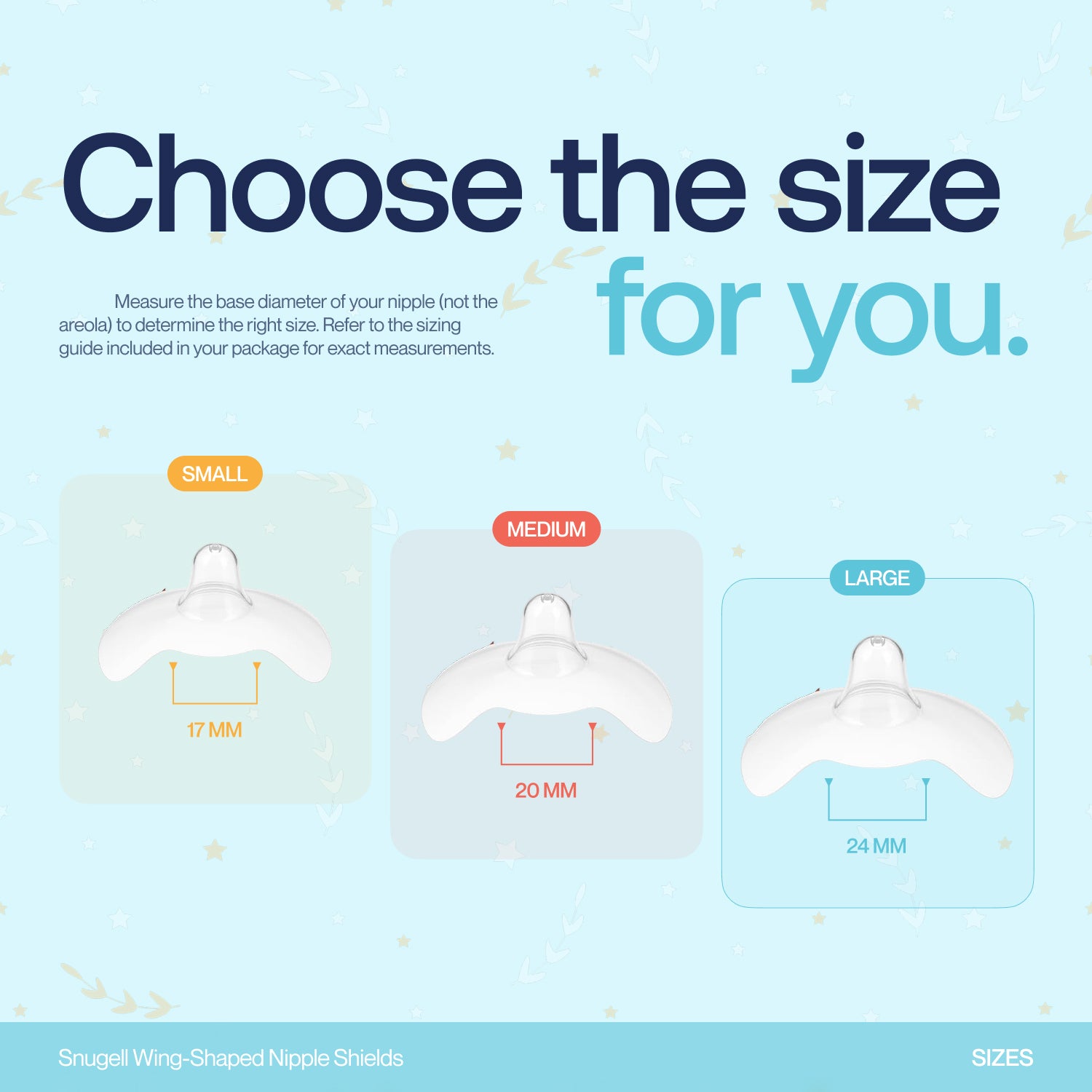 Snugell Wing-Shaped Nipple Shields| Ultra-Thin Silicone Shields for Nursing | 2-Pack with Protective Case | Designed for Use with Flat or Inverted Nipples