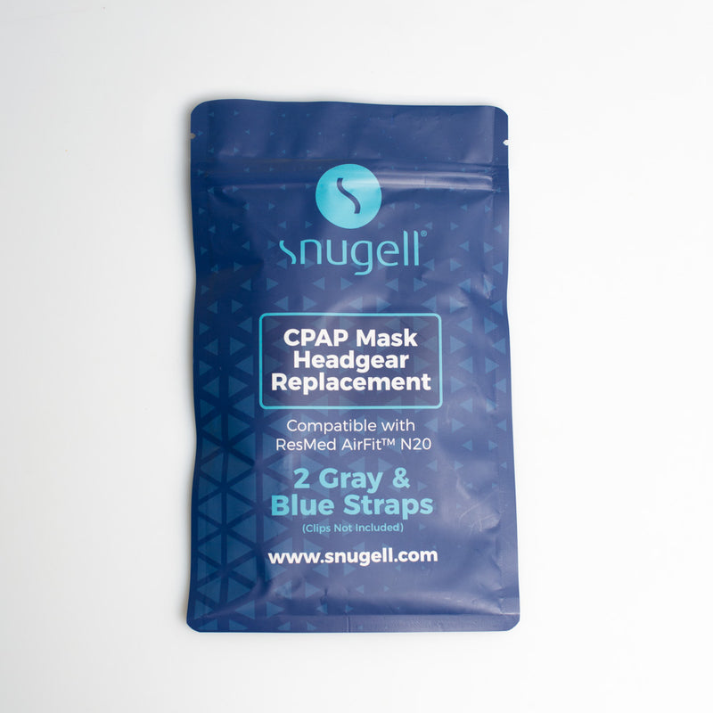 Packaging of Snugell's N20 headgear Replacement straps