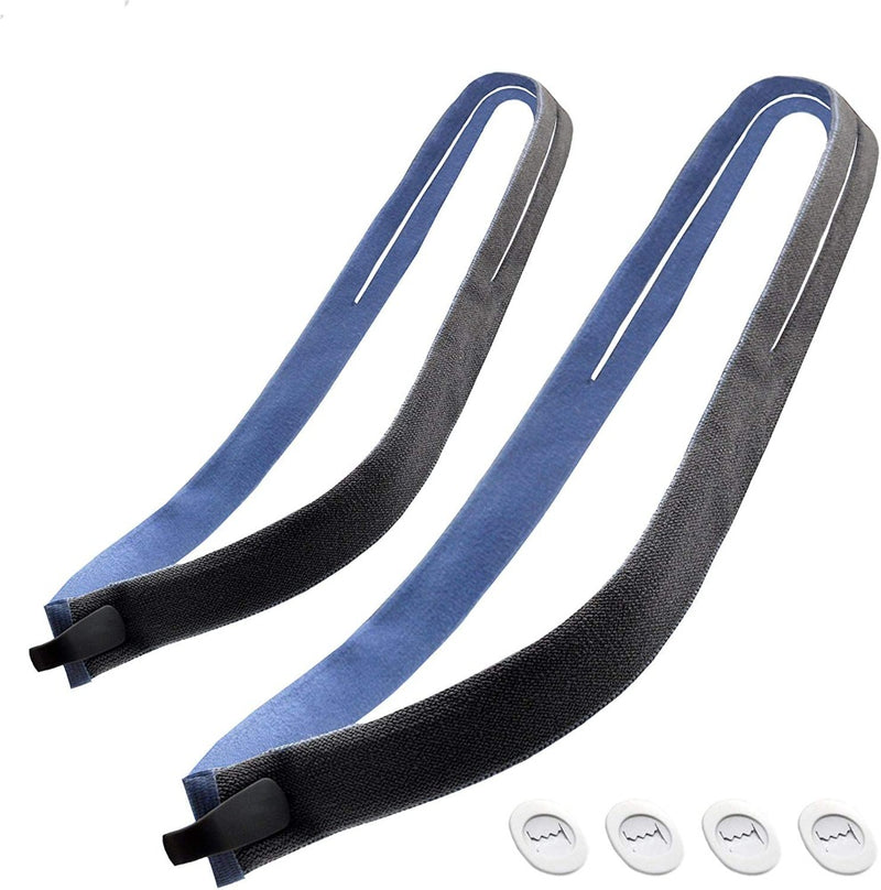 Airfit P10 Blue Headgear 2 pack with 4 adjustment clips