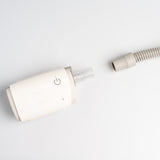 Airmini hose connector plugged into the Airmini CPAP device