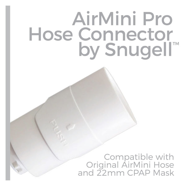 Airmini Pro Hose Connector by Snugell close up image with compatibility