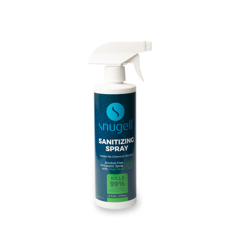 Front view of the CPAP sanitizing spray by Snugell
