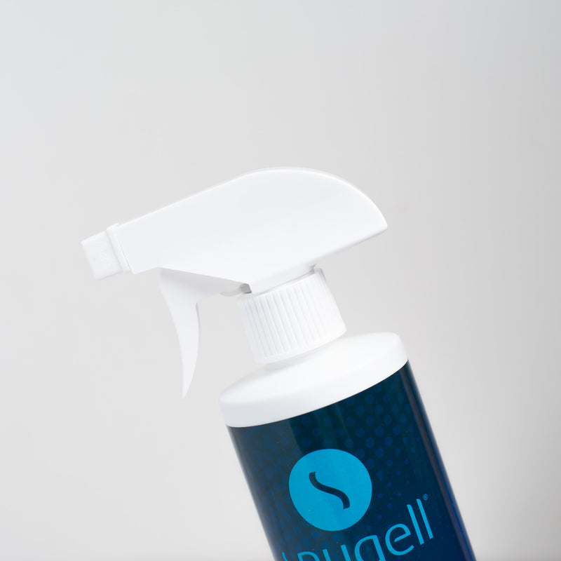 Close up of the Spraying head of the CPAP sanitizing spray by Snugell