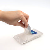 Opening and removing an individual wipe from the CPAP Mask Wipes Travel Sachets by Snugell