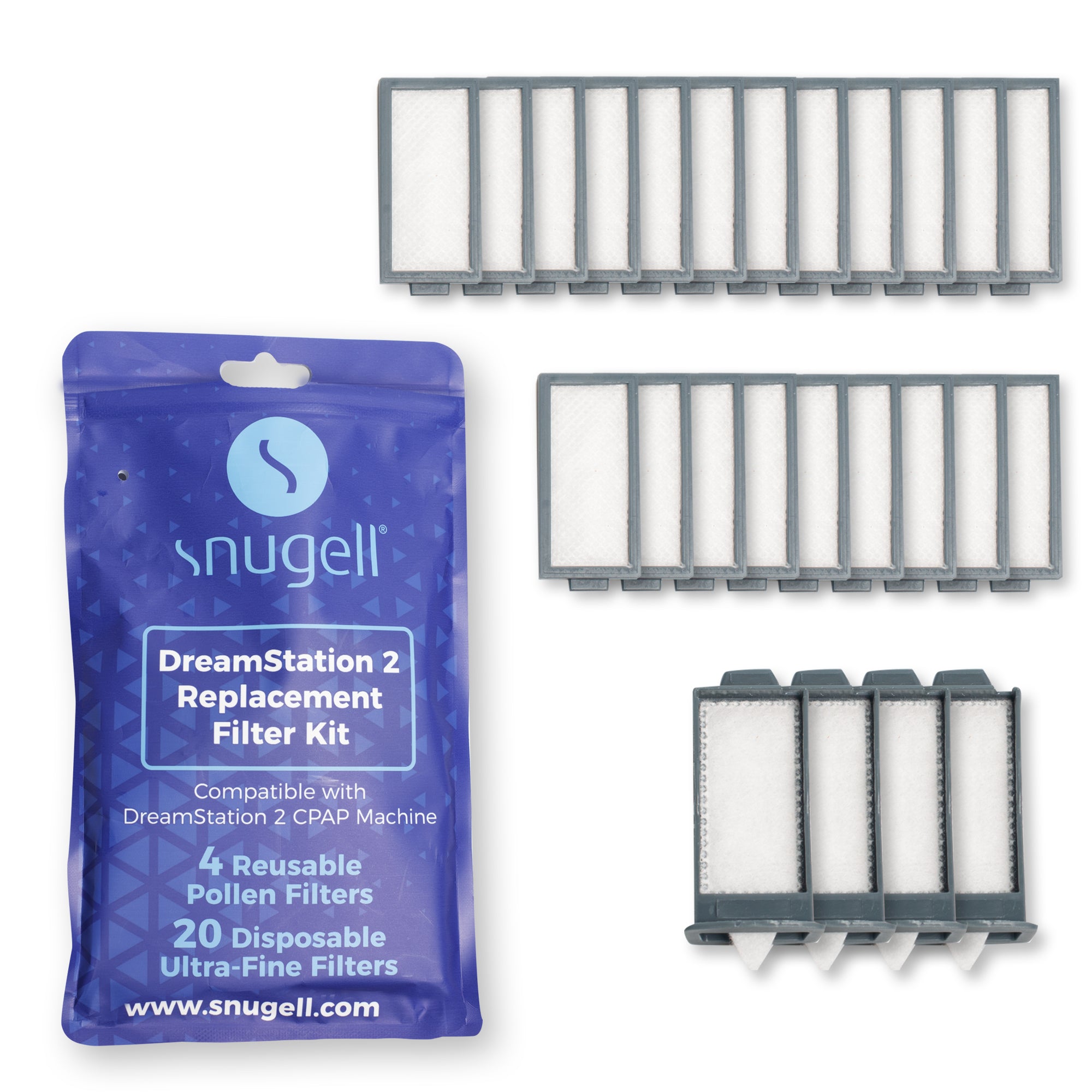 Dreamstation 2 Replacement Filters by Snugell 4x20 – snugell.com
