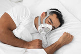 Sleeping with the Full Face CPAP Mask Liners by Snugell