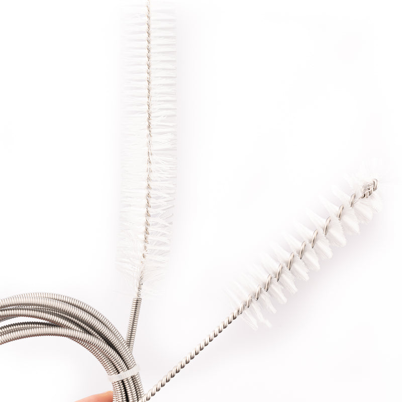 Close up view of the CPAP tube cleaning brush set