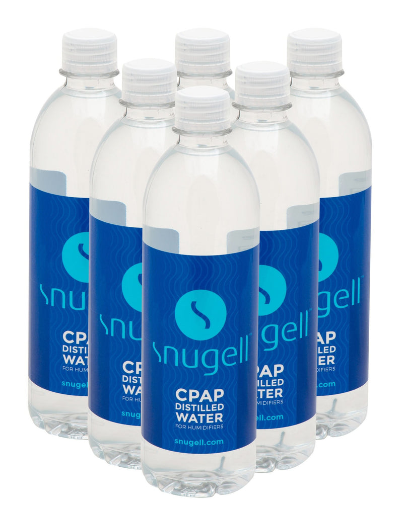 Front view of the 20oz Distilled water pack from Snugell